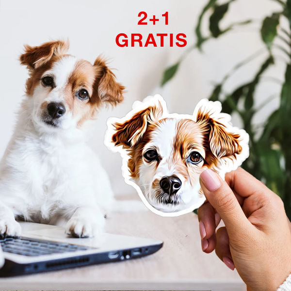 3x Adhesivo personalizado para tus animales domésticos.